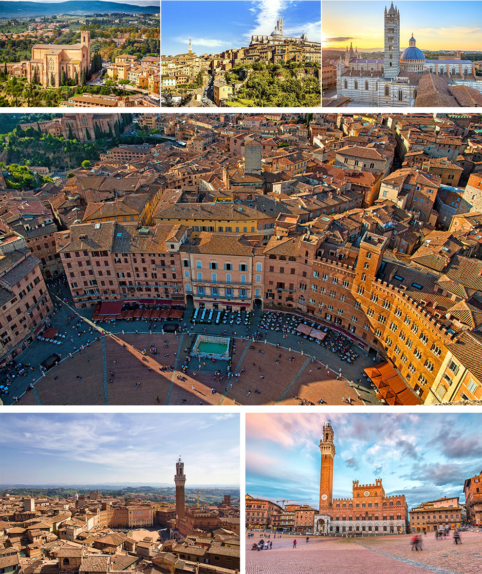 시에나 캄포광장 전경